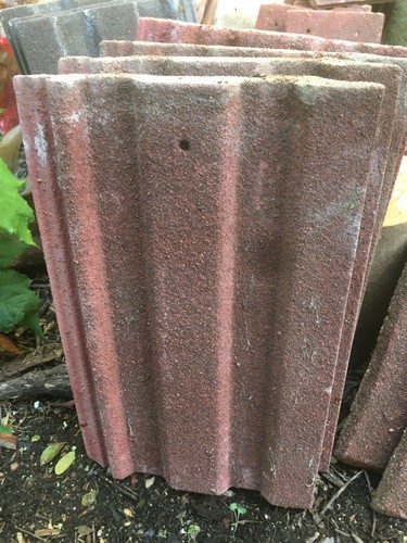 Redland roof tile - roof, red