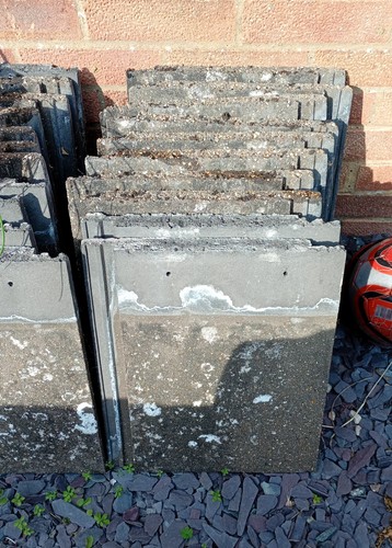 Redland grey roof tiles - 90,